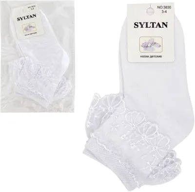 Носки детские для девочки Кружево Цвет в ассортименте (р.1/2)