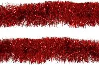 Мишура с длинным ворсом d8х200см Цвет: красный