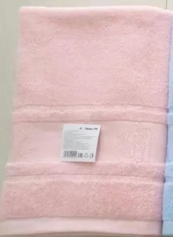 Полотенце махровое бамбук 33х74см вес 110 г плотность 450 г/м2 60% хлопок, 40%