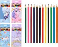 Карандаши цветные 12цв BASIR шестигранные Единорог