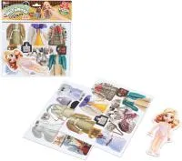 Игра развивающая УМНЫЕ ИГРЫ Одень куклу Бренды 270х240х10мм на магнитах