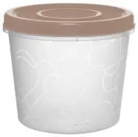 банка для продуктов sugar&spice vanilla 700мл, латте, с завинчивающейся крышкой