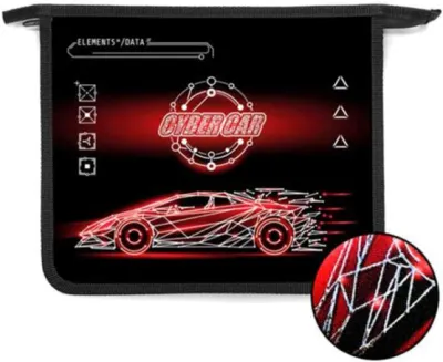 Папка для тетрадей А5 ОНИКС на молнии  (Cyber Car)