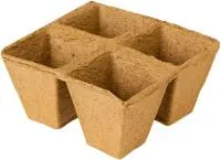 коричневый торфяной горшок биомастер 60х80