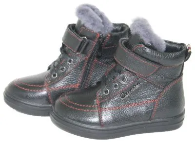 Ботинки для мальчиков зима (р.27 черный)