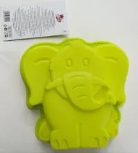 Форма силиконовая для выпечки Слоненок 19х18,5х4см (RKD-053G зелен.)