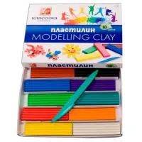 Пластилин 10цв 200г ЛУЧ Классика со стеком