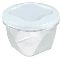 Банка Тондо 450мл с завинчивающейся крышкой Цвет:светло-голубая