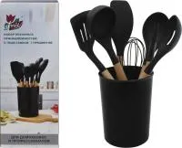 кухонные принадлежности с подставкой, d12х16,5см, 7 предметов