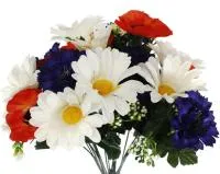 Букет декоративных цветов Сюрприз Размер: 23х23х42см