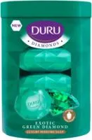 Мыло туалетное DURU DIAMONDS 4х90г Изумруд