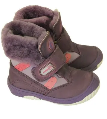 Ботинки для девочек зима  (р.22 фиолет.)