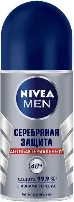 Дезодорант NIVEA ролик 50мл муж (Серебрянная защита // 83778)