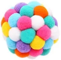 Игрушка для кошек ИГРУЛИК шарик разноцветный