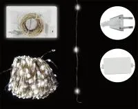 Гирлянда светодиодная Роса Режим: включение/выключение 50м, 500 ламп  Цвет: холодный белый