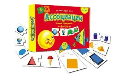 Игра развивающая Ассоциации (Учим формы и фигуры)