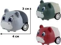 Игрушка Зверушка инерционная Размер: 4х3х3см