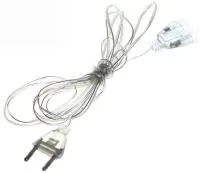 Удлинитель для домашней гирлянды Серпантин 150см прозрачный