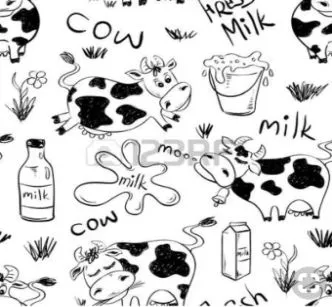 Салфетки бумажные NataM 20шт 25х25см 2-х слойные DN (Коровы и молоко // А25001)