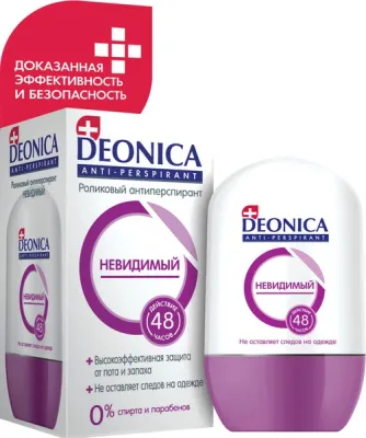 Дезодорант антиперспирант DEONICA ролик 50мл жен (Невидимый // 4600104029875)