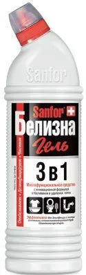 Отбеливатель SANFOR 700мл белизна гель 3в1 (*)