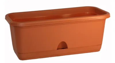 Балконный ящик с поддоном 400мм (терракотовый)