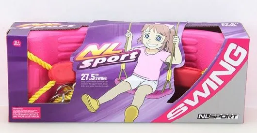 Подвесные качели, 42х17 см., длина 153 см., цвет: розовый, фиолетовый в асс.