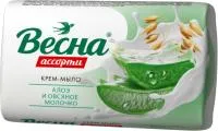 Крем-мыло туалетное ВЕСНА 140г Алоэ и овсяное молочко Ассорти