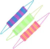 Мочалка банная С Широкой полосок 420х120мм полипропиленовая 