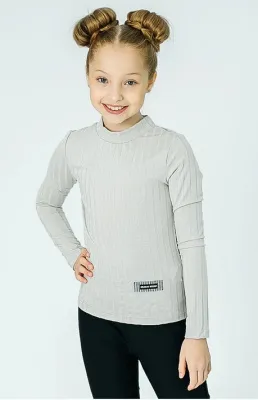 Водолазка для девочки Deloras (р.164 серый)