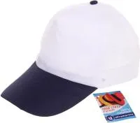 Бейсболка Summer collection двухцветная, белая с синим р.58