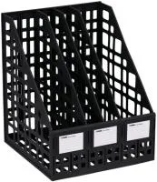 Лоток для бумаг 4 секции СТАММ вертикальный сборный