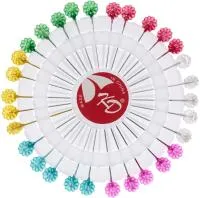 Булавки портновские Favorite Hous 30шт 5.5см глянцевые цветочки