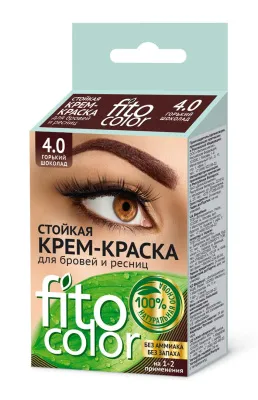 Краска-крем для бровей и ресниц FITO COLOR стойкая 2х2мл /Фитокосметик (горький шоколад // 1213)