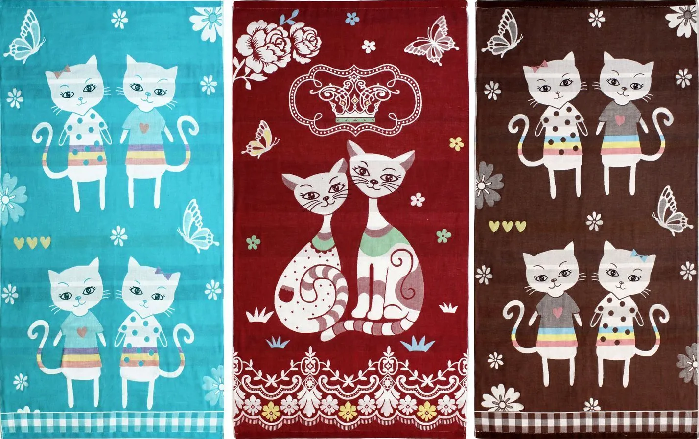 Полотенце Кошки 70х140см