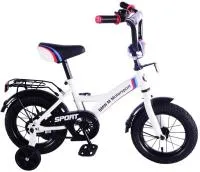 Велосипед BMW 14" GW-тип страховочные колеса, бело-черный