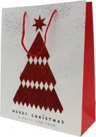 Пакет подарочный 26х32х10.5см Merry Cristmas