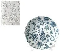 блюдо x-mas d22.5х2.2см стекло