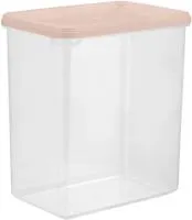 банка для сыпучих продуктов plast team helsinki 1,1л, персиковая карамель