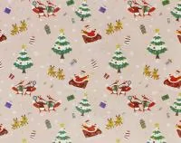 Бумага упаковочная для подарков 70х100см