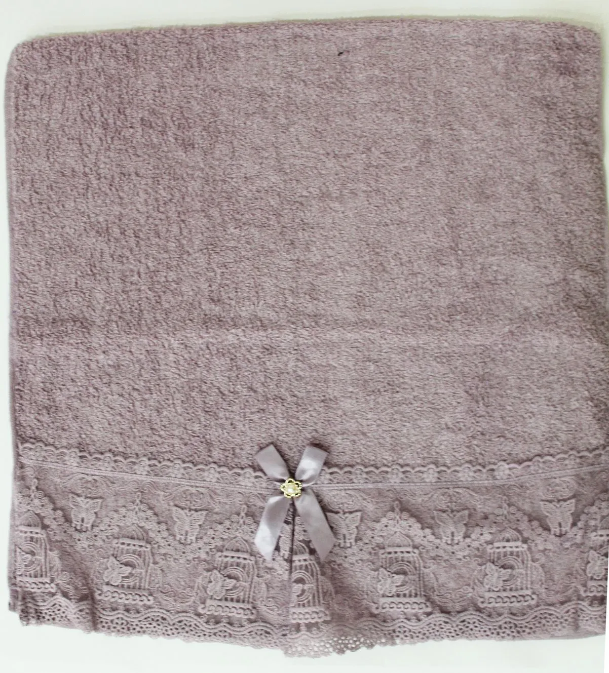 Полотенце махровое 40х90см плотность 430гр/м цвет пудровый