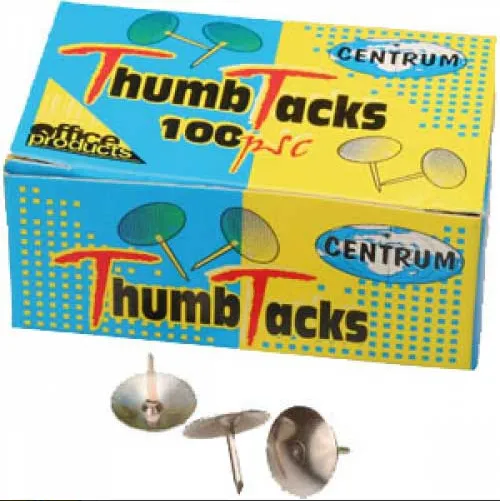 Кнопки канцелярские 100шт CENTRUM металлические