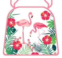 подушка для стула розовый фламинго 36,6х39см