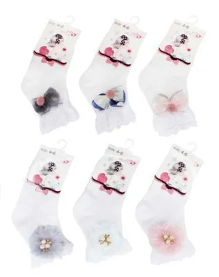 Носки детские "Цветы" 2в. (р.8-10)