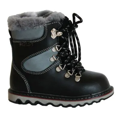 Ботинки для мальчиков зима (р.28 черный)