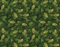 Бумага упаковочная 50х70см Хвойные веточки