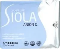 Прокладки гигиенические SIOLA 10шт Silver Line Normal ультратонкие с анионным вкладышем