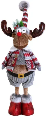 Игрушка мягкая 23х14х60см (Новогодний Олень-мальчик // OHG-C643A)