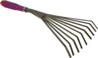 грабли веерные с фиолетовой ручкой