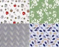 Клеенка NATAM столовая на нетканой основе толщина 0,10мм 1.35х1.7м в ассортименте